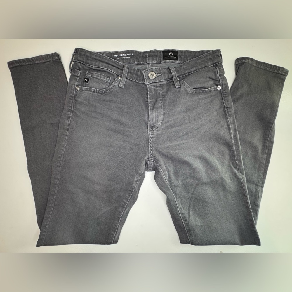 AG Adriano Goldschmied Women's Jean Bundle Dark Blue, Lighter Blue, and Gray 3pr - Picture 14 of 15